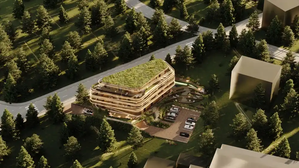 FLOW Hotel & Spa — vedere aeriană